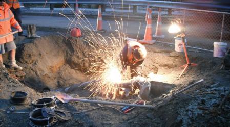 Welding the main