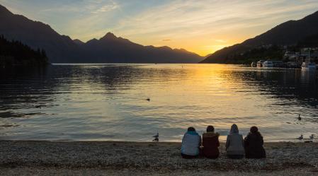 Lakefront summer sunset sitters sml 1