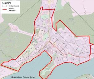 Queenstown parking map
