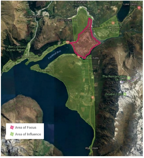 Frankton Masterplan study area snip