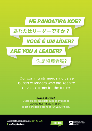QLDC Elections A3 Poster LEADER Jun19 v3