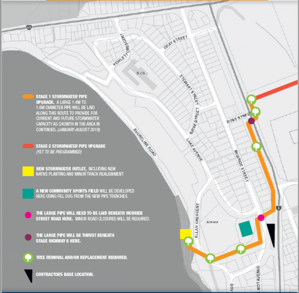 frankton stormwater upgrade map