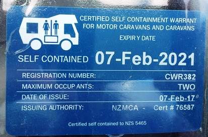 camping warrant card